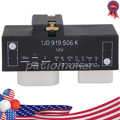 12v Radiator Fan Module fits 07-10 VW Beetle Golf City  00-06 Audi TT 1J0919506K Foto 1 de 4