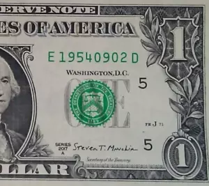 SEPTEMBER 2nd 1954 Birthday Anniversary Date Note One Dollar Bill Series 2017A - Picture 1 of 3