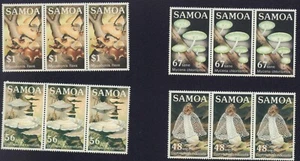 SAMOA 1985 FUNGHI 645-648 STRISCIA X 3 SET COME NUOVO MNH - Foto 1 di 1