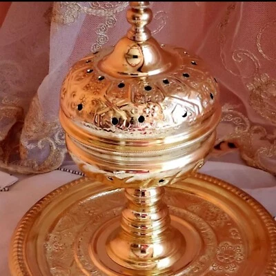 Moroccan luxurious Handmade Incense Burner, Luxury Home Decor, Boho Design - Image 1 of 4