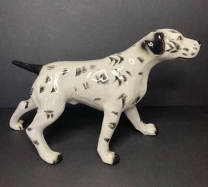 Dalmatian Firehouse Hunting Standing Dog Figurine Muscular Black Spotted - Picture 1 of 10