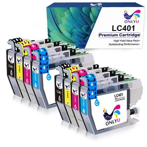 8x LC401 Ink Cartridge replacement for Brother LC401 MFC-J1010DW MFC-J1012DW - Picture 1 of 6