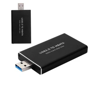 USB 3.0 to mSATA SSD Hard Disk Box Converter Adapter Enclosure External for Case - Afbeelding 1 van 7