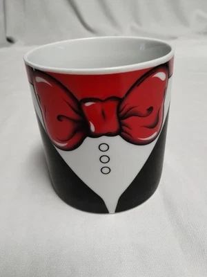 Esmoquin Pajarita 1992 FTD Multiusos Taza Jarrón 4 1/4" Alto Vintage Recuerdos Foto 1 de 4