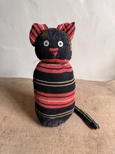 Fantastic High-Quality Reproduction Sock Cat Made From All Antique Material - Picture 1 of 13