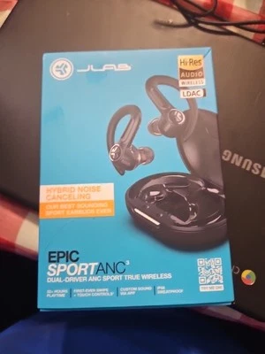 NUEVOS JLab - Epic Sport ANC 3 Auriculares Inalámbricos Verdaderos - Negros ⚡ENVÍO GRATUITO EL MISMO DÍA⚡ Foto 1 de 2