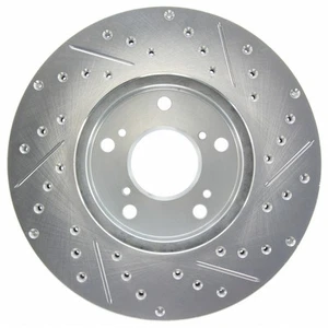 StopTech For Honda CR-Z 2016 Front Passenger Side Brake Rotor Drilled & Slotted - Picture 1 of 8