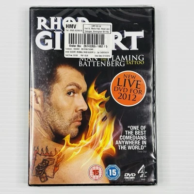 Rhod Gilbert The Man With The Flaming Battenberg Tattoo DVD R2 PAL New Sealed - Image 1 of 3