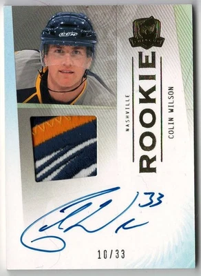 09/10 THE CUP ROOKIE PATCH AUTOGRAPH #128 COLIN WILSON RC (10/33) - Image 1 of 2