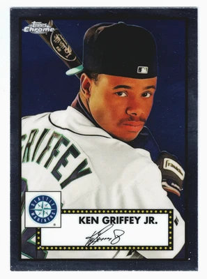 2021 Topps Chrome Platinum Anniversary Ken Griffey Jr. Base #493 Mariners - Image 1 of 2