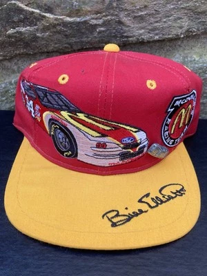 De colección 1995 NASCAR Bill Elliott Snap Back Sombrero McDonald’s Racing Kudzu Foto 1 de 4