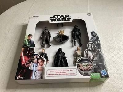 Набор из 6 экшн-фигурок Star Wars Hasbro для детей 4+ лет - 6 дюймов (15,2 см) - Изображение 1 из 4