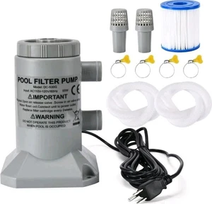 Bomba de filtro de cartucho de piscina sobre el suelo 530 GPH - Kit completo con mangueras y filtro - Imagen 1 de 4