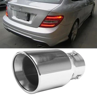 For Mercedes-Benz C180 Exhaust Pipe Tip Rear Tail Throat Muffler Stainless Foto 1 de 4