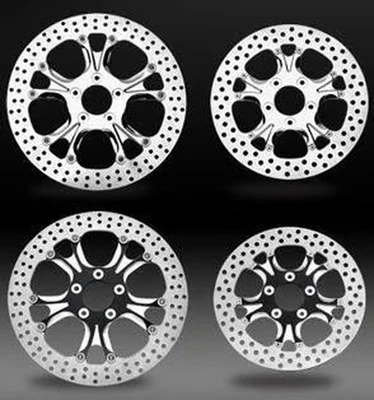 Performance Machine Luxe Two-Piece Brake Rotor - 11.8in Chrome Motorcycle - Image 1 of 4