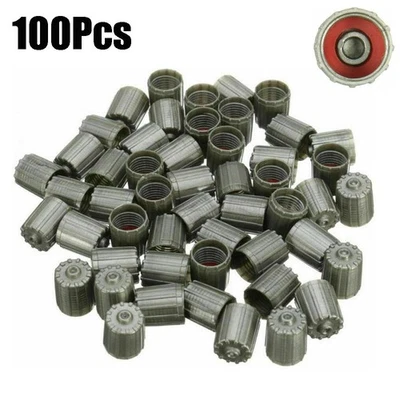 New Practical Rear Valve Stem Cap TPMS Tire Cover 100 Pcs Accessories Kit - Image 1 of 4