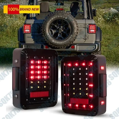 Luces traseras LED de freno trasero para Jeep Wrangler JK JKU 07-18 Foto 1 de 4