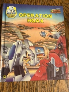 Hard Cover Golden Books Heroic Champions 1985 Go Bots Operation Hoax 1985 - Picture 1 of 4