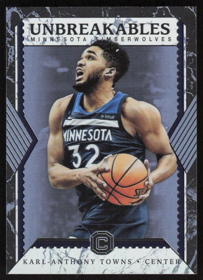 2017-18 Panini Cornerstones Unbreakables Karl-Anthony Towns #UB26 Timberwolves - Image 1 of 2