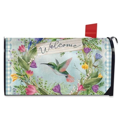 Briarwood Lane Hummingbird Wreath Mailbox Cover - Image 1 of 3