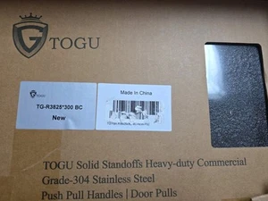 TOGU TG-R3030 Heavy Duty Commercial Grade 12 inch Black Push Pull Door Handle - Picture 1 of 2