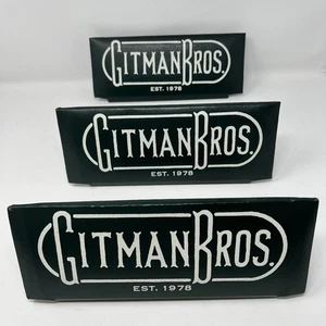 SELTEN 3-TEILIG Gitman Bros Kleidung Werbung Werbe Laden Schild Displays Vintage - Bild 1 von 24