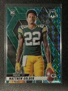 2025 Mosaic Green Matthew Golden #285 RC Green Bay Packers colore abbinato - Foto 1 di 2