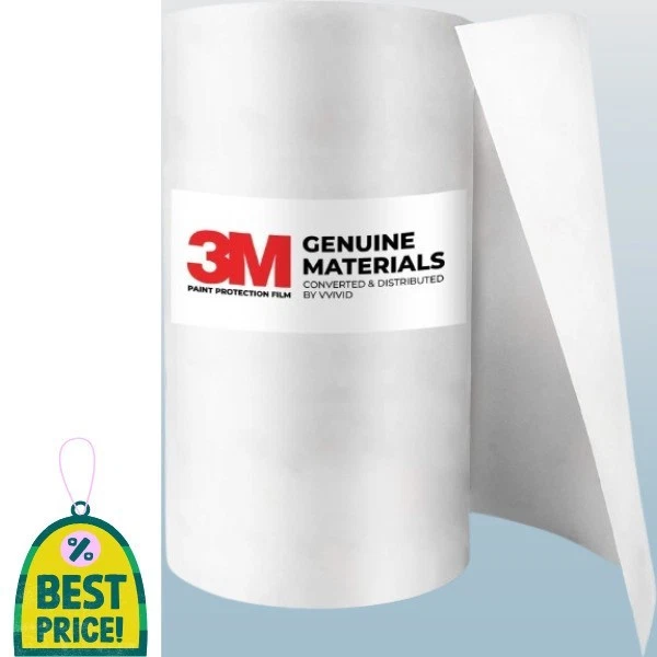 Película de vinilo de protección de superficies de pintura transparente 3M (6 pulgadas x 60 pulgadas) nueva Foto 1 de 4