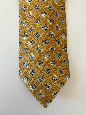 Corbata Charleston by Tie Rack para hombre seda oro amarillo diamante nueva con etiquetas como nueva 58" Foto 1 de 4