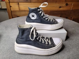 Converse Sneakers Womens 9.5 Chuck Taylor All Star Move Platform Lift Black - Picture 1 of 15