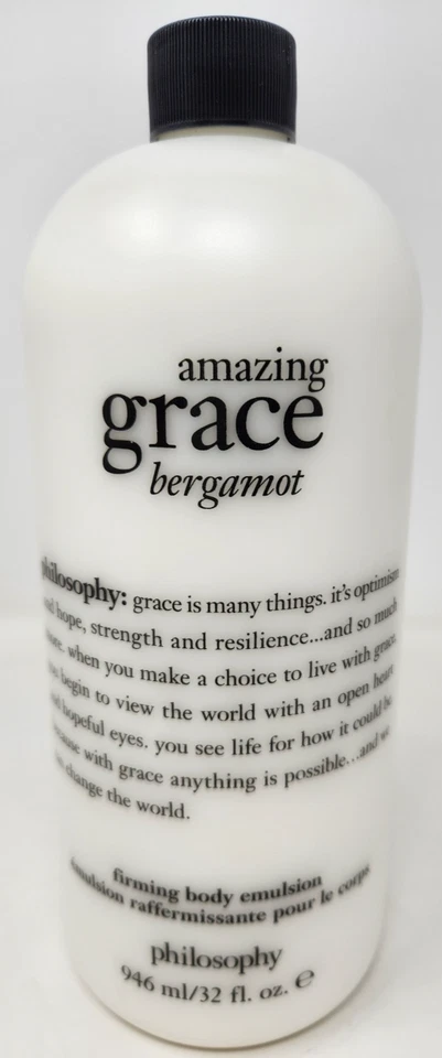 Philosophy Grace Bergamot FIRMING BODY EMULSION 32 fl. oz. No Pump