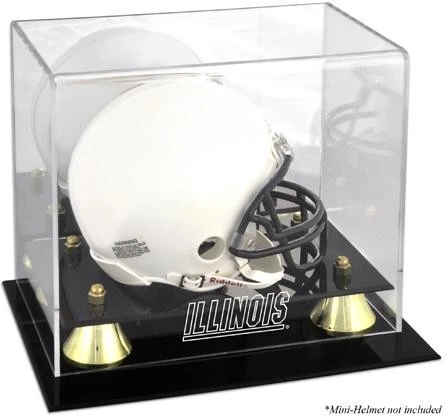 Illinois Fighting Illini Golden Classic Logo Mini Helmet Display Case - Fanatics - Image 1 of 1