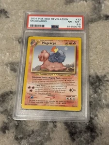 2001 Pokemon NEO Revelation Magcargo #33 PSA 8.5 NM-MT - Picture 1 of 2