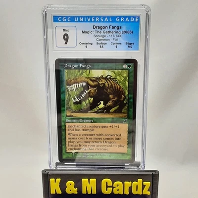 MTG - Scourge - Dragon Fangs - Foil - Graded - CGC 9 - Image 1 of 4