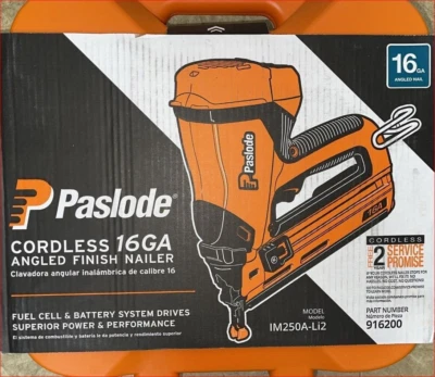 PASLODE 16GA IM250A-Li2 7.4V Finish Nailer KIT (916200) NEW SELLERS WARRANTY!! - Image 1 of 4