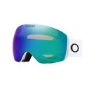 Masque de neige Oakley Flight Deck L blanc mat Prizm argon iridium ski snowboard
