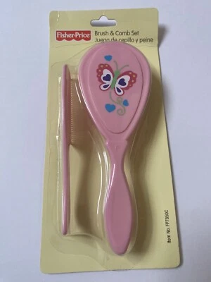 Fisher Price 刷子 儿童 粉色 蝴蝶 心 全新! 2006 — 第 1/4 张图片