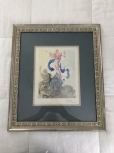 Salvador Dali "Der neue Aspekt der Beatrice" Göttliche Komödie signiert & gerahmt - Bild 1 von 2