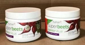 Lot of 2 HumanN SuperBeets Energy Plus Beet Root Powder w/ Grape Seed Extract - Picture 1 of 2