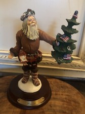 Vintage Duncan Royale History of Santa Claus Pioneer Statuette 8” 2nd Ed 1986