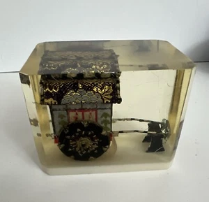 Japanese Vintage Rare Ox Cart Paper Weight - Picture 1 of 13