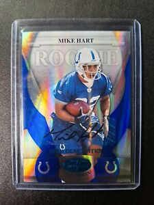 2008 Mike Hart Auto RC Foil Serial /100 Donruss Leaf Certified Materials Colts 