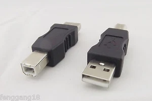 10pcs USB 2.0 A Male To B Male Printer Scanner Port Converter Adapter Connector - Picture 1 of 8
