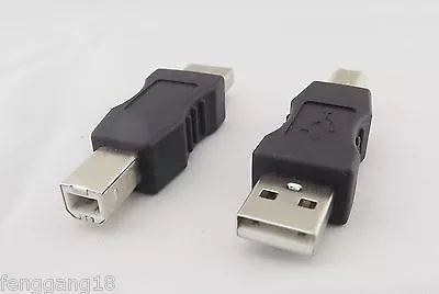 10pcs USB 2.0 A Male To B Male Printer Scanner Port Converter Adapter Connector - Image 1 of 4