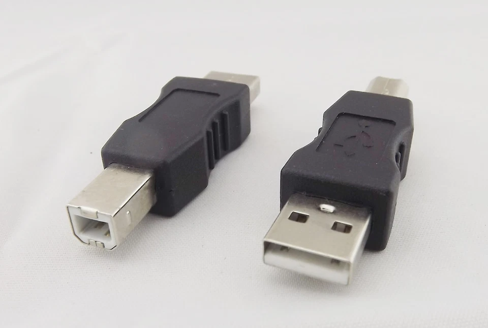 10pcs USB 2.0 A Male To B Male Printer Scanner Port Converter Adapter Connector - Image 1 of 4