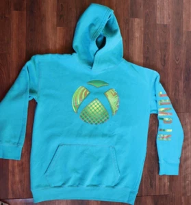 Microsoft Xbox Graphic Hoodie Jump In Surf Spray Blue Size Youth XXL (18) - Picture 1 of 14