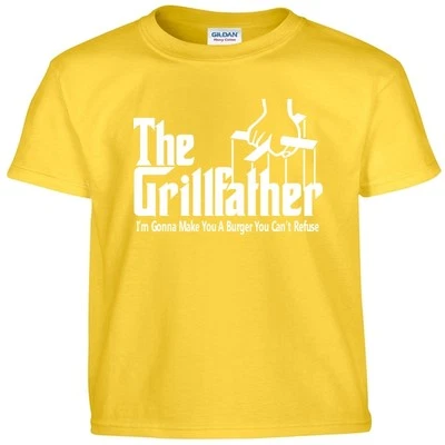 Camiseta divertida del día del padre The GRILLFATHER BARBACOA PARRILLA PAPÁ ABUELO Foto 1 de 2
