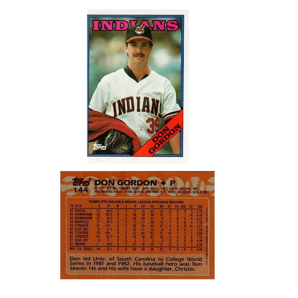 1988 Topps Baseball Cards Choose Your Cards #101-200 Near mint or better - Image 1 of 1