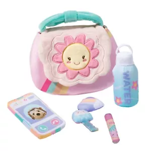 Plush MY FIRST PURSE w/ ACCESSORIES Soft Tote - by Douglas Cuddle Toys - #3020 - Picture 1 of 7