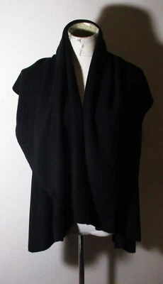 MIA & TESS Cárdigan Negro Poncho Capa Chaleco OS NUEVO CON ETIQUETAS Foto 1 de 4